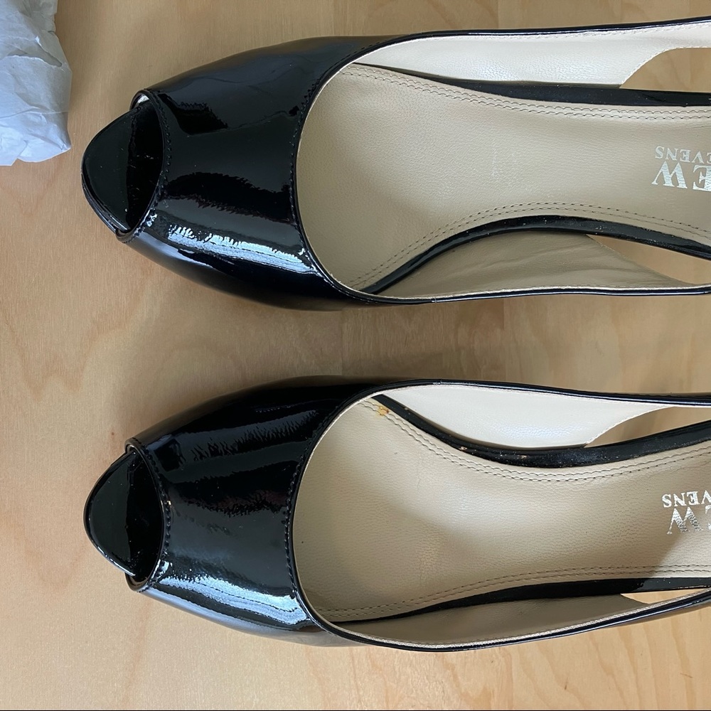 Andrew Stevens black patent leather Francesca heels, women’s size 7.5, worn once - Picture 12 of 14